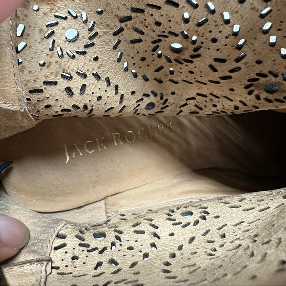 JACK ROGERS Ronnie Women's Suede Almond Toe Cut Out Ankle Booties #760 - Picture 13 of 14